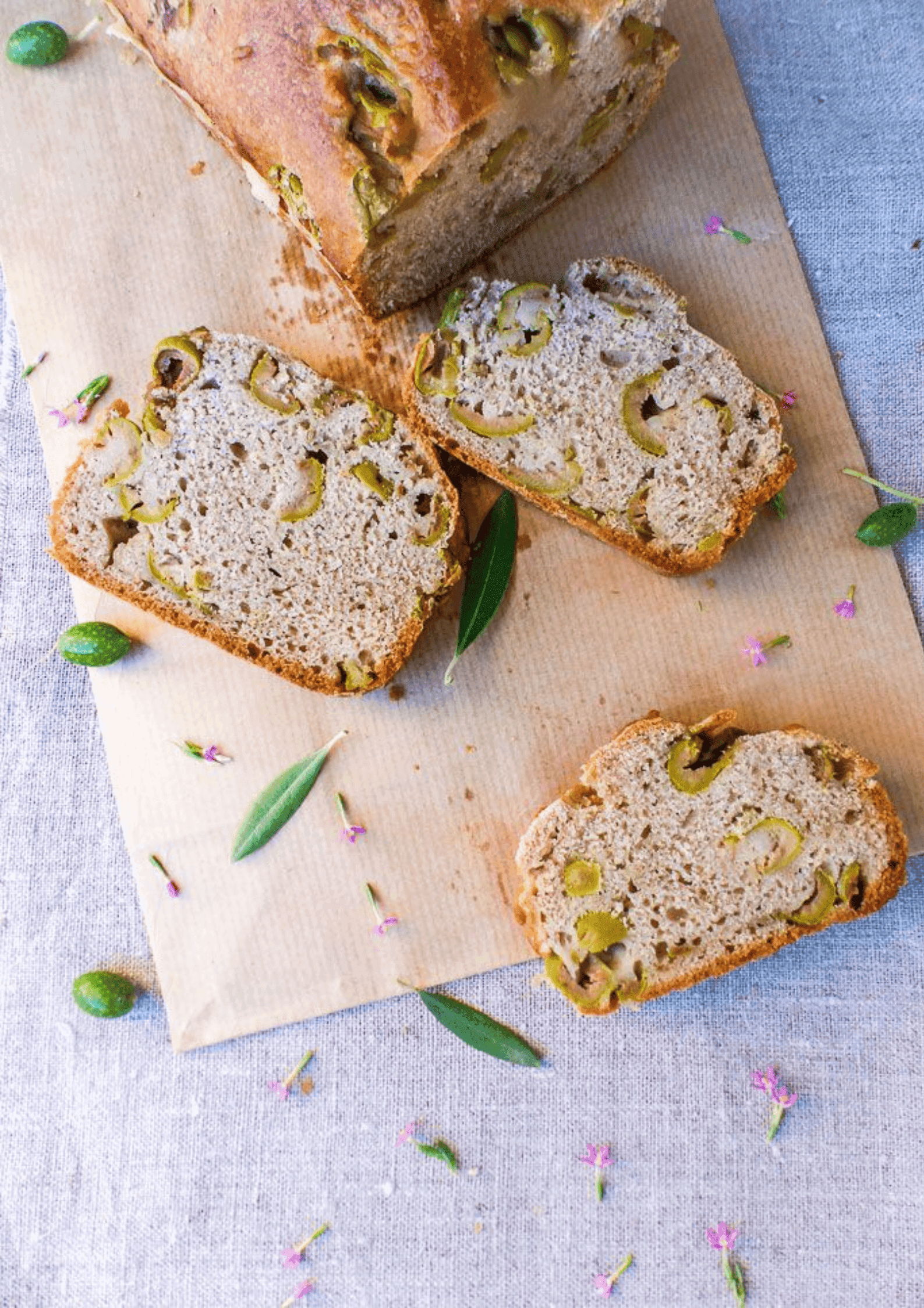 Cake aux olives vegan