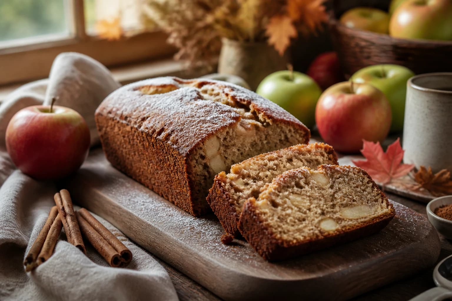 Cake pomme cannelle vegan : moelleux d'automne