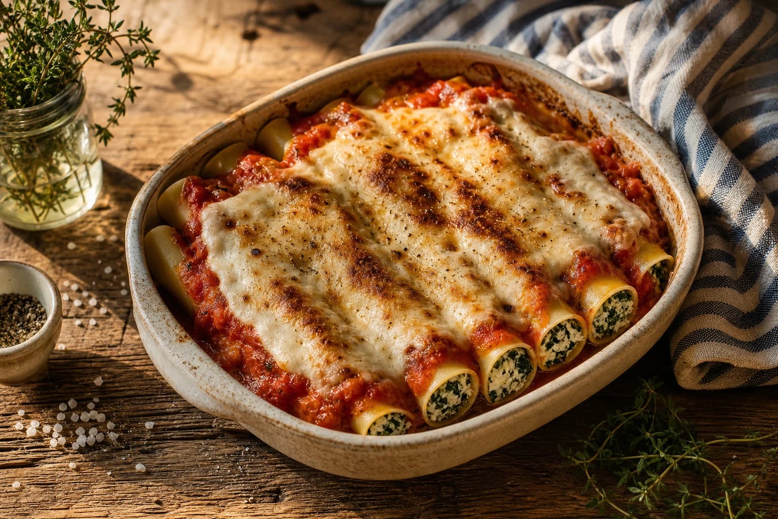 Cannelloni épinards ricotta vegan : crémeux et fondants