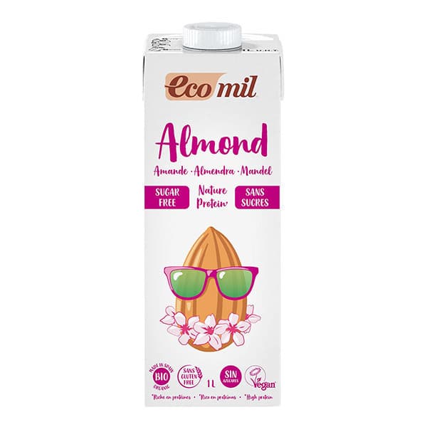 Ecomil lait amandes protéiné sans sucres bio 1 L