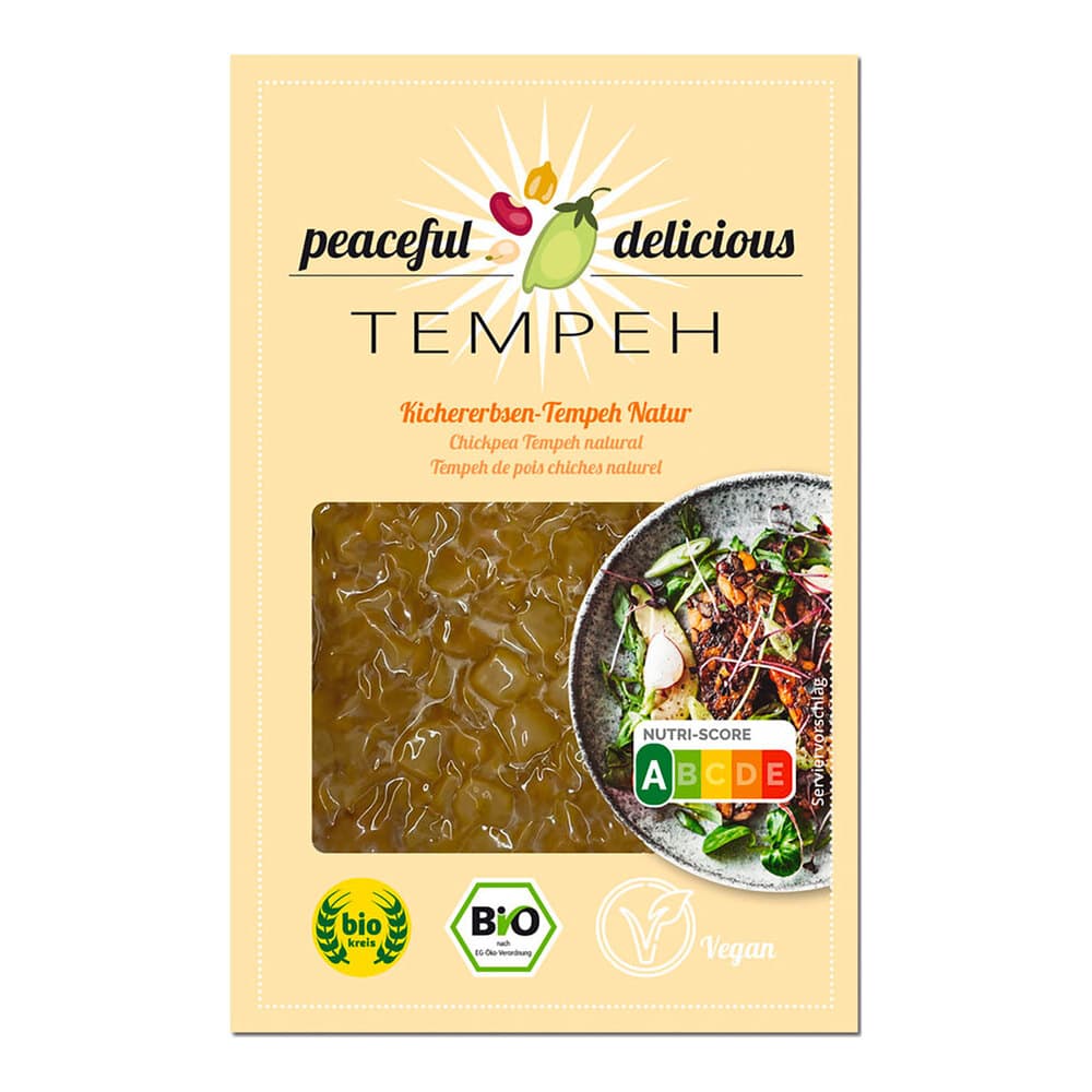 Tempeh de pois chiches bio Peaceful Delicious