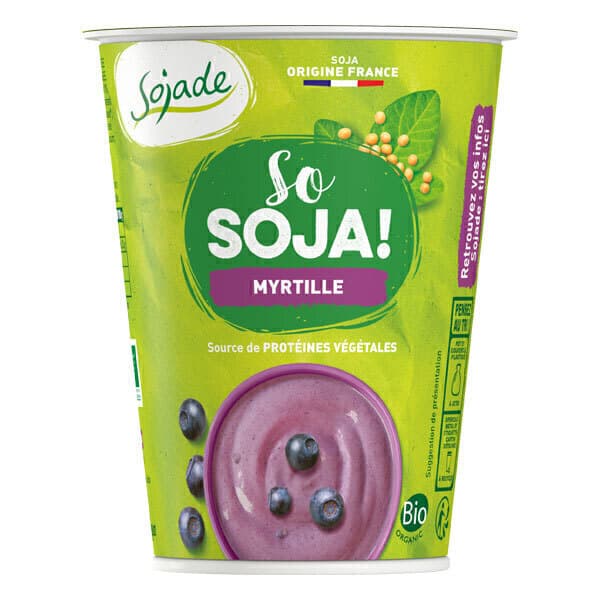 Sojade dessert myrtille au soja bio 400g