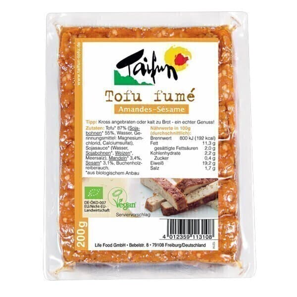 Taifun Tofu fumé amandes sésame bio 200g