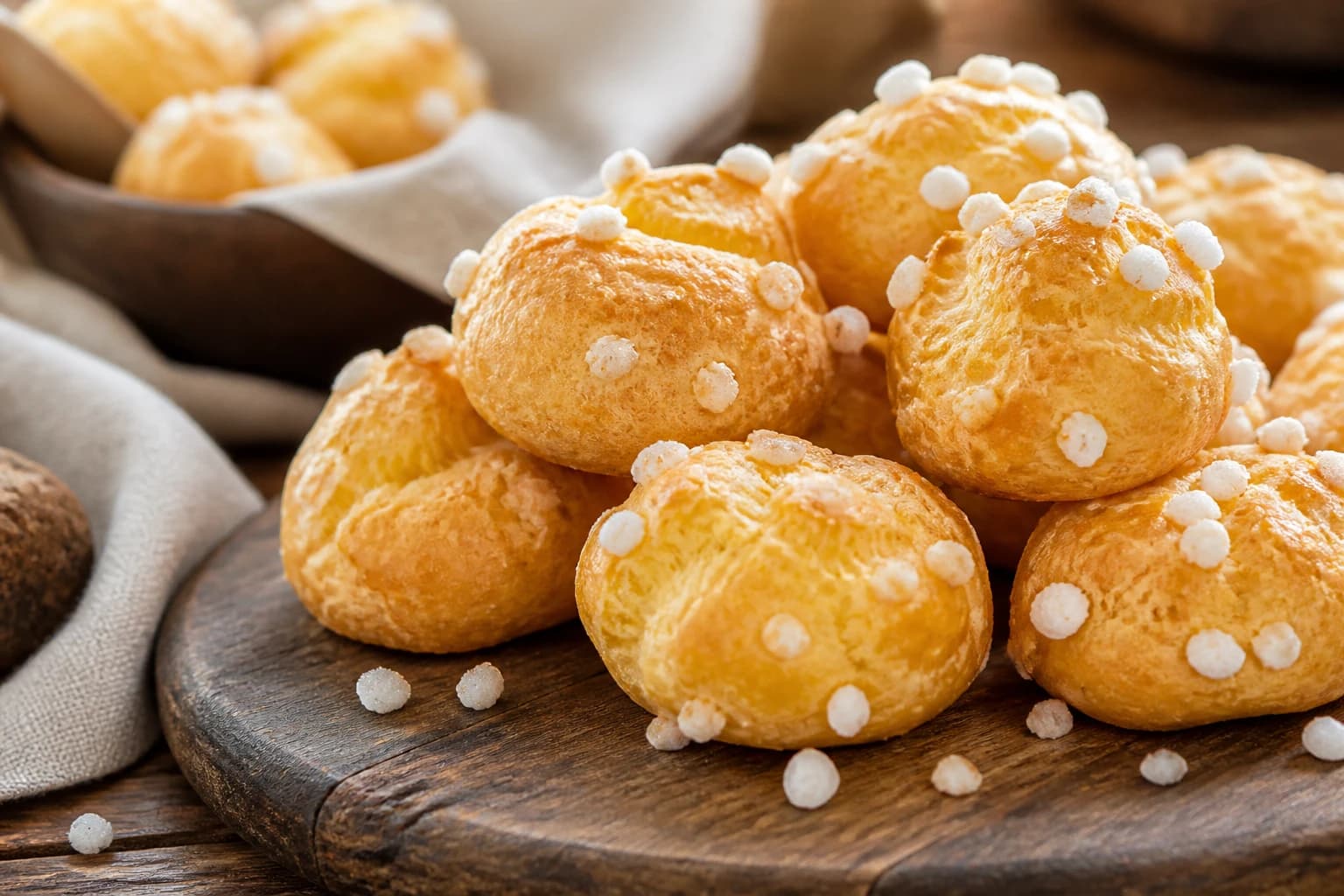 Chouquettes vegan : la recette facile au sucre perlé