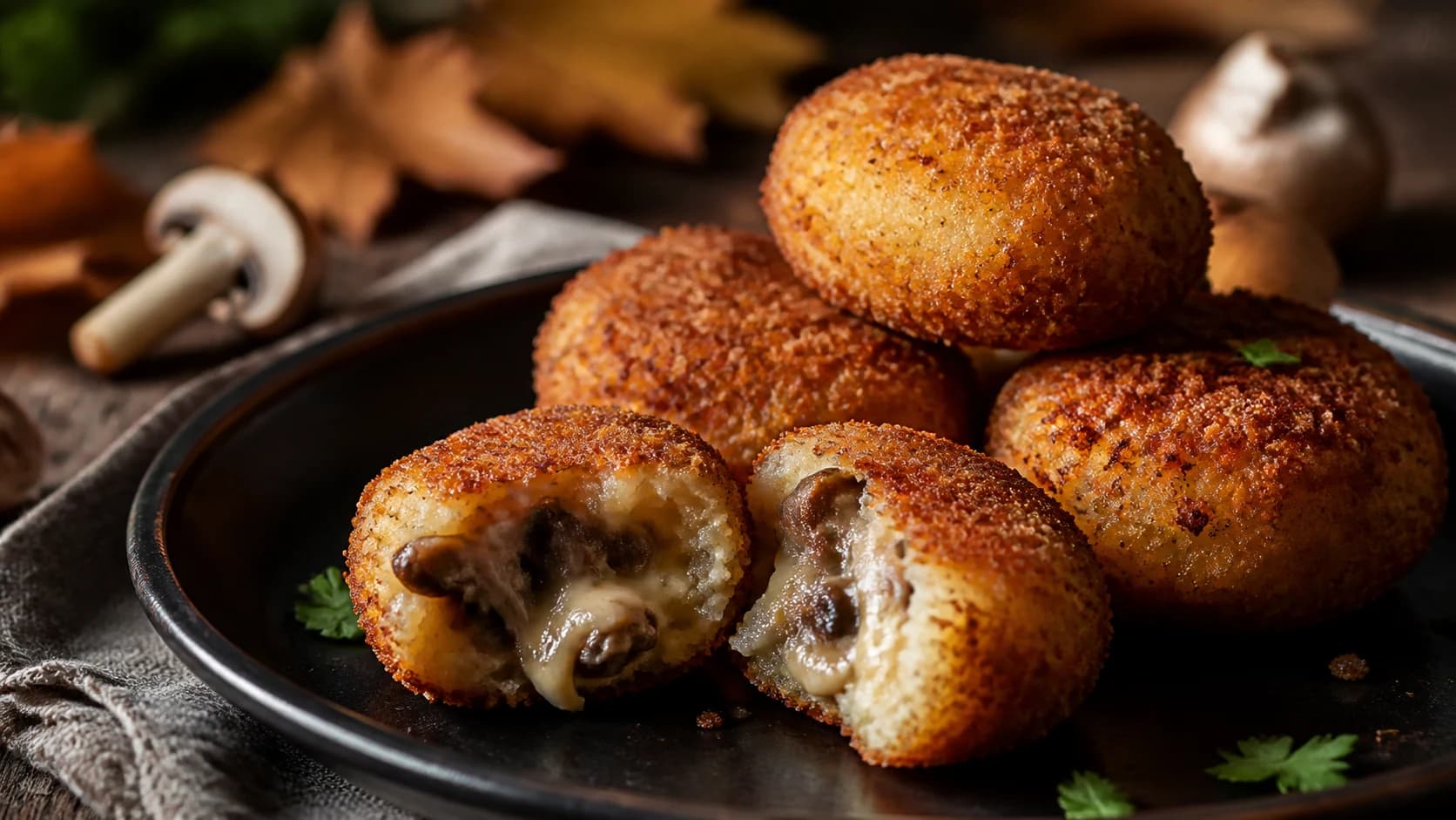 Croquettes de pommes de terre vegan, cœur fondant