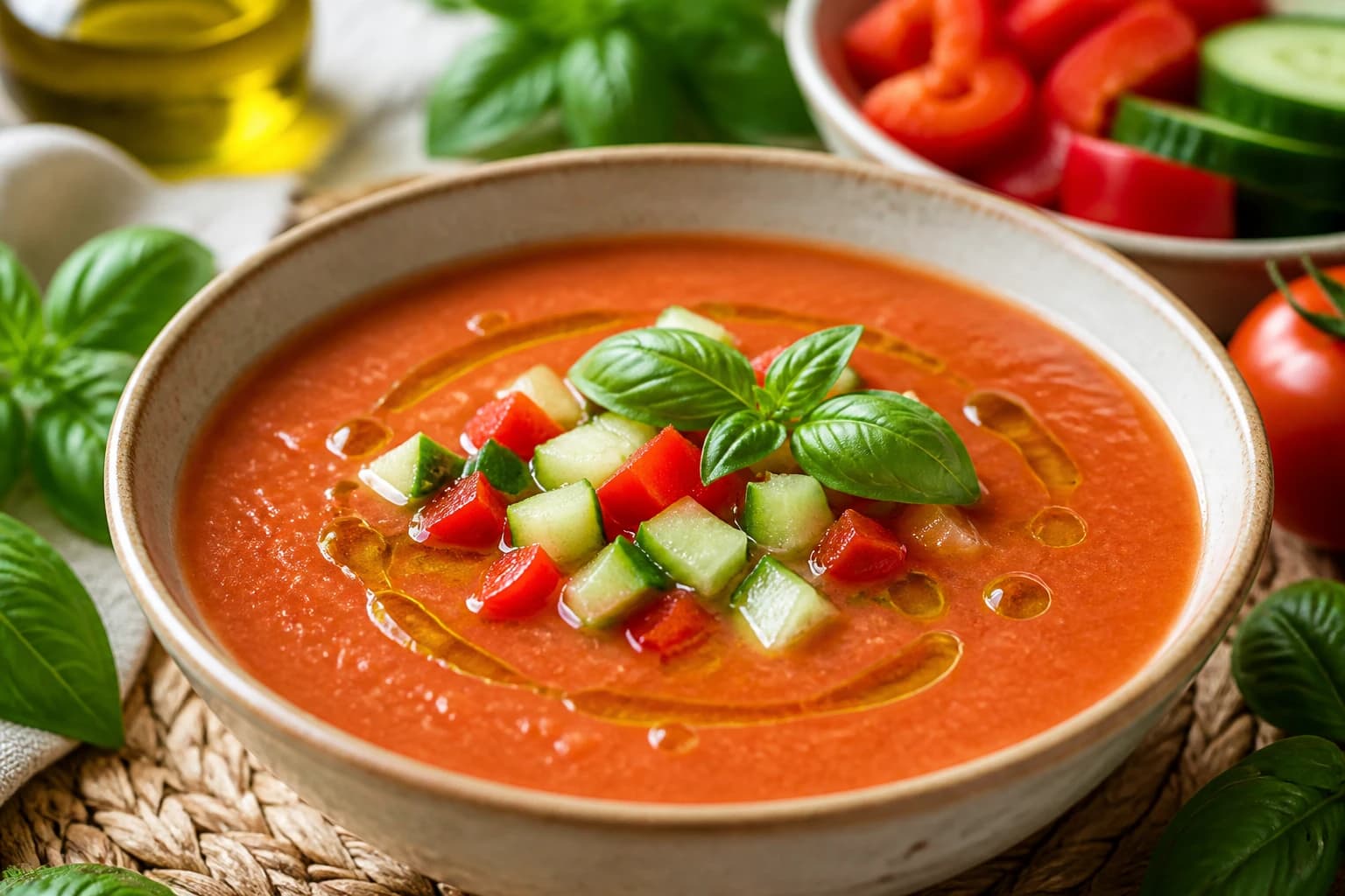 Gaspacho vegan : ma recette andalouse fraîche et express