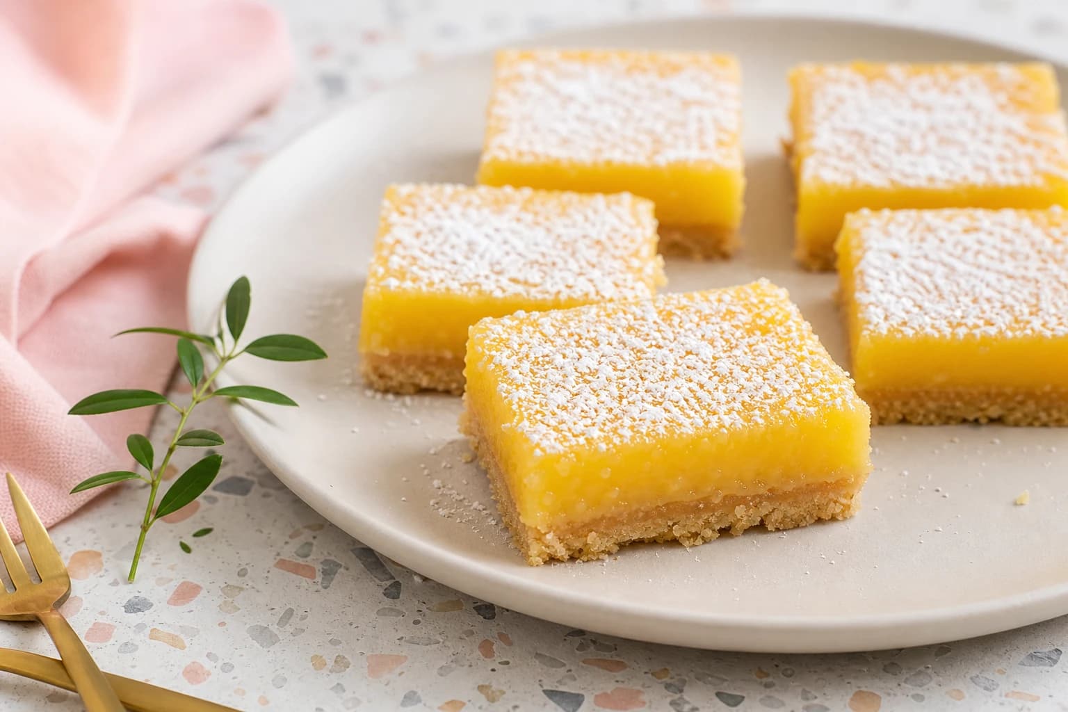 Lemon bars vegan : crémeux et acidulé au citron