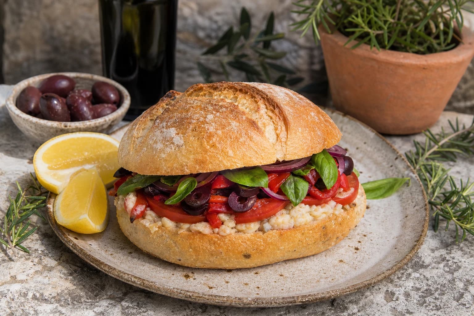 Pan bagnat vegan : la recette niçoise pour pique-niquer