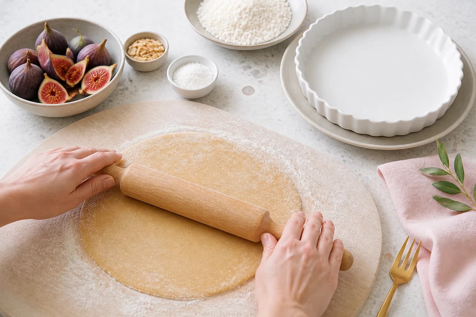 Préparation de la pâte sablée