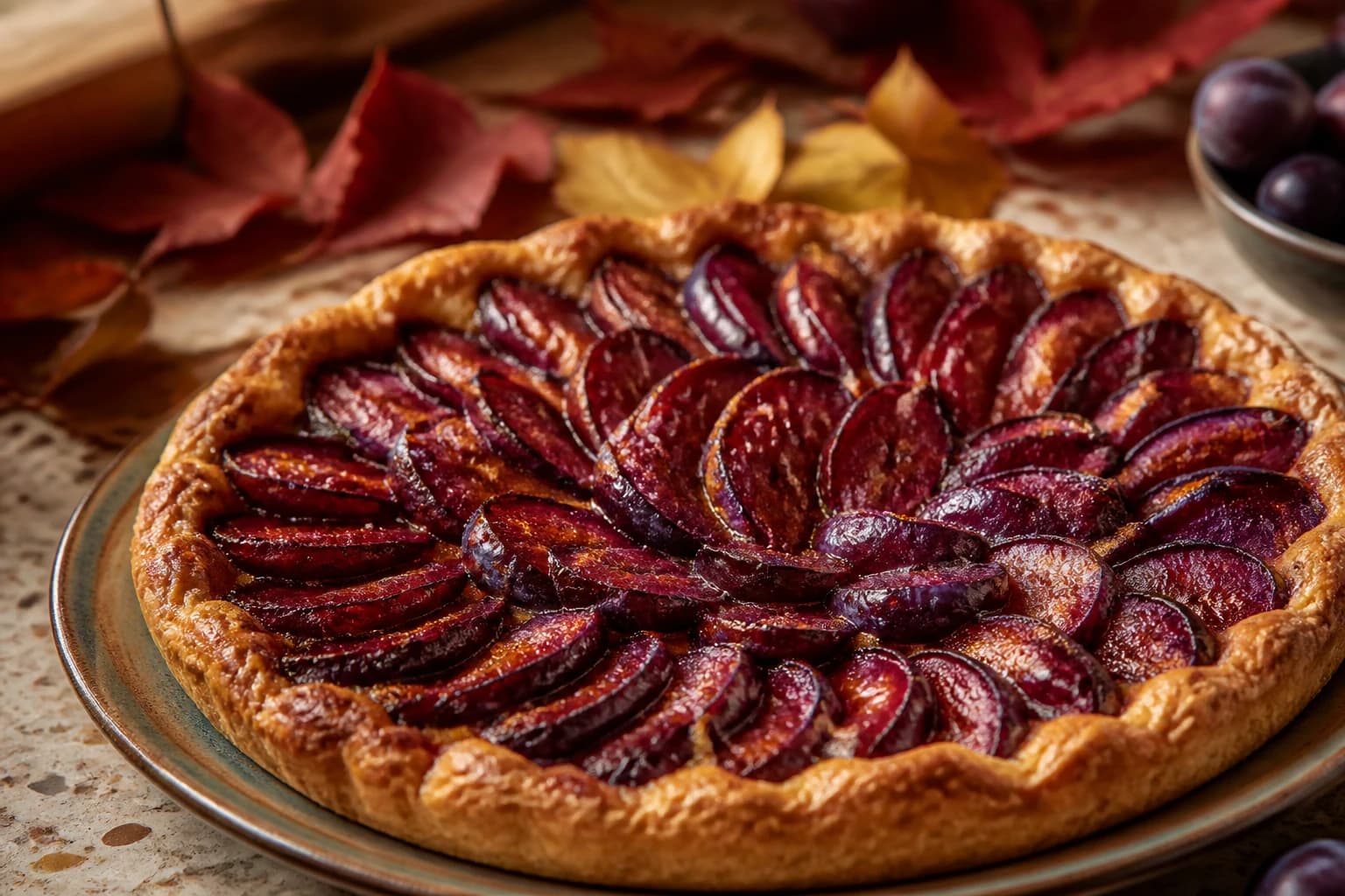 Tarte aux quetsches vegan : la recette alsacienne