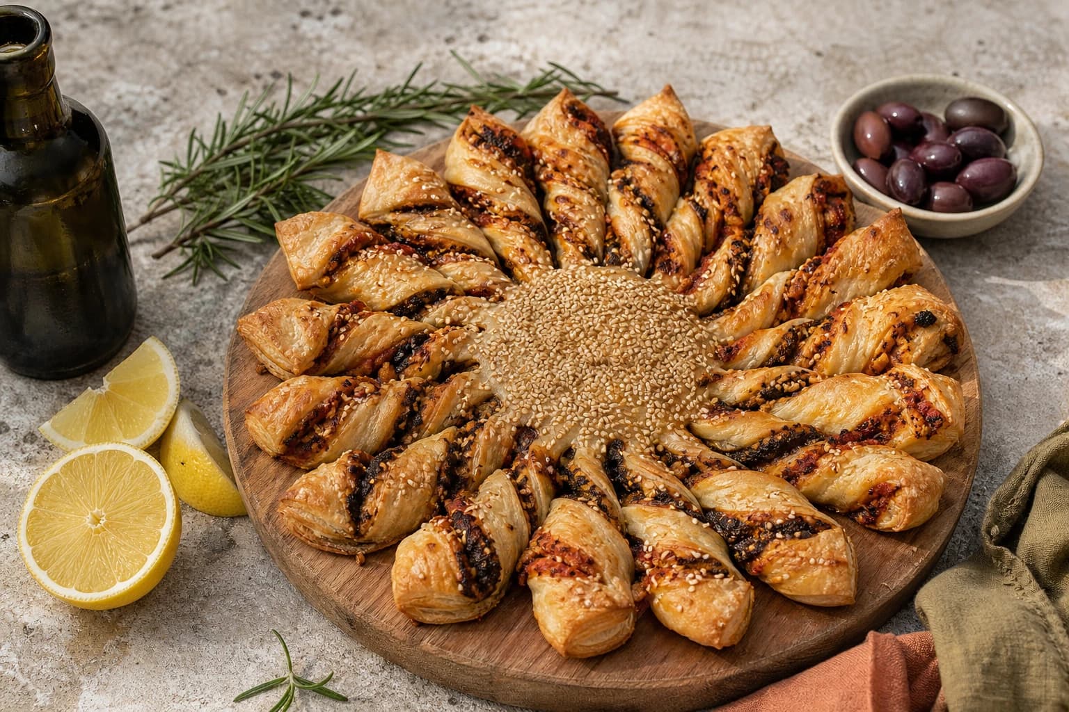 Tarte soleil apéro vegan : la recette feuilletée à partager