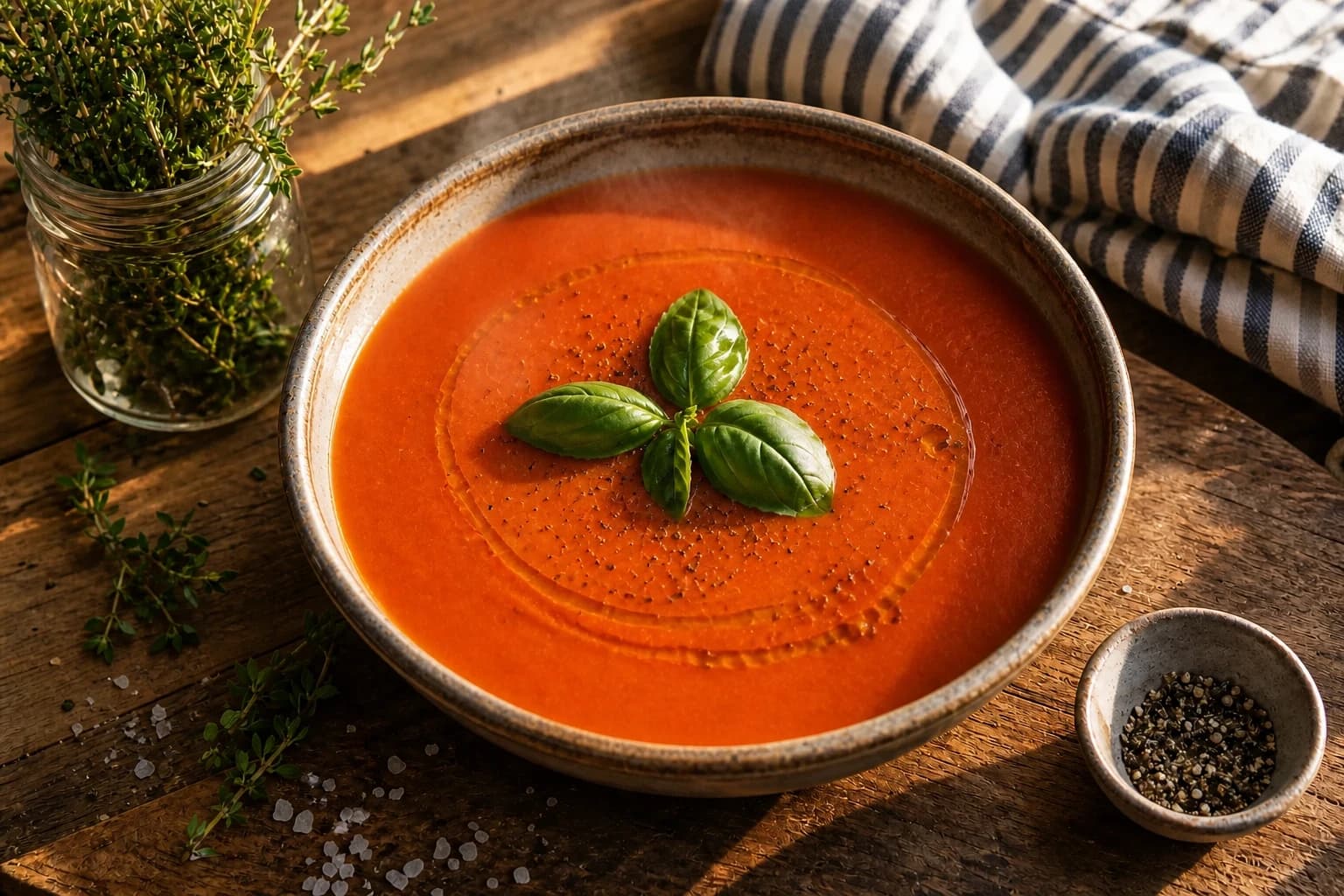 Quartiers de tomates qui compotent doucement avec les herbes de Provence