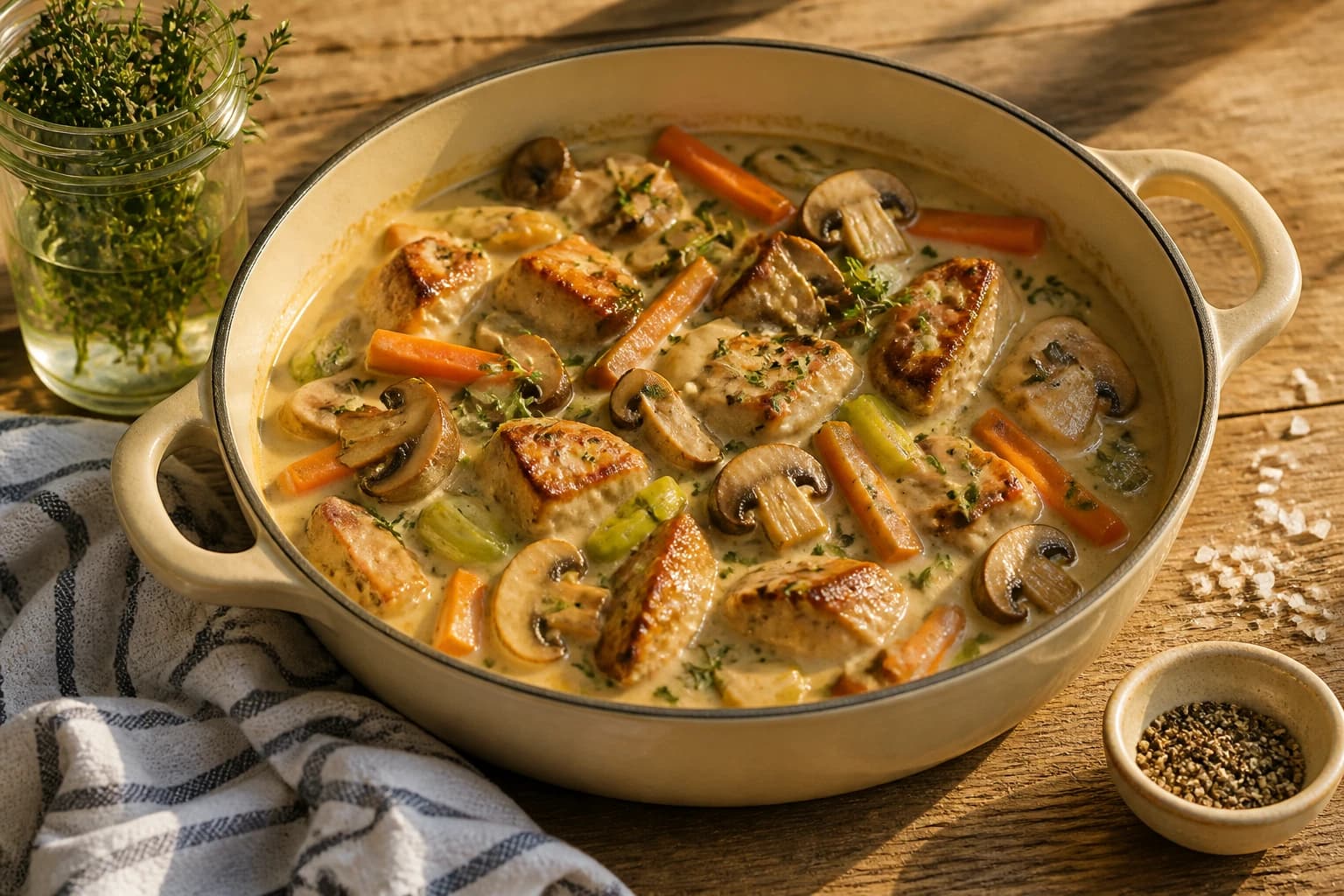 Blanquette vegan : la sauce crémeuse inratable
