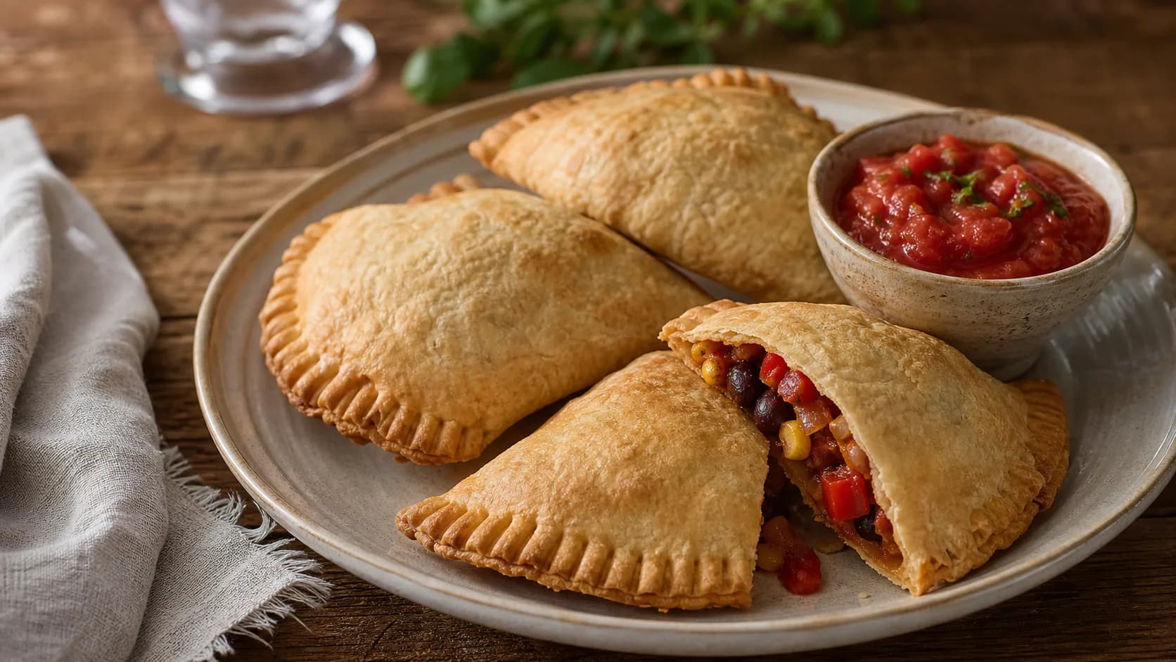 Empanadas aux légumes vegan : croustillants au four
