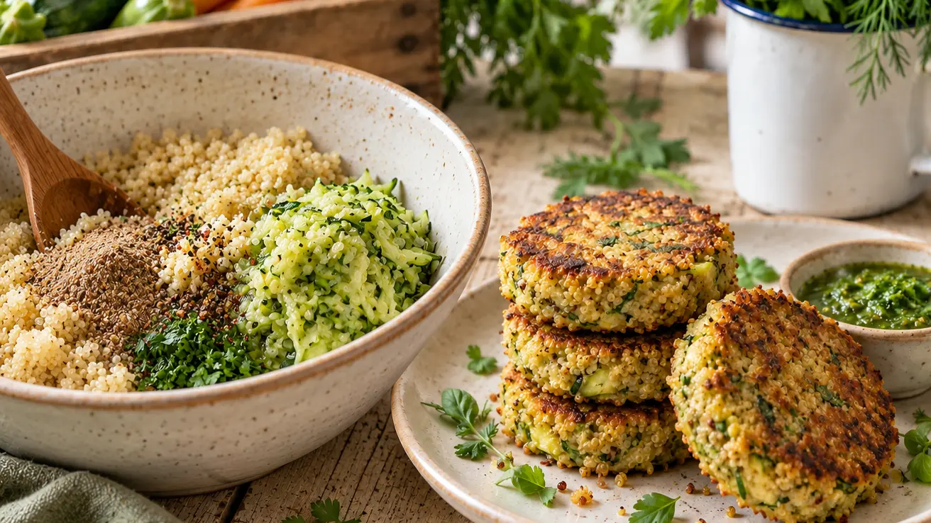 Courgette râpée et fortement essorée dans un torchon avant de préparer les galettes