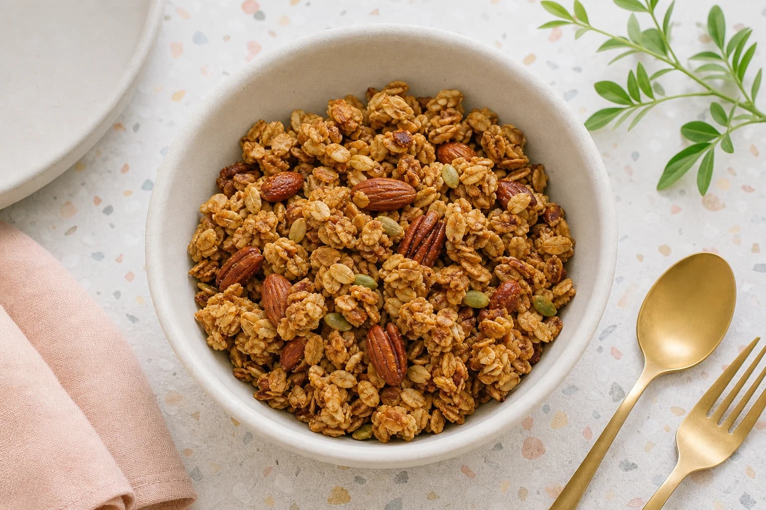 Granola maison vegan : ultra croustillant et facile