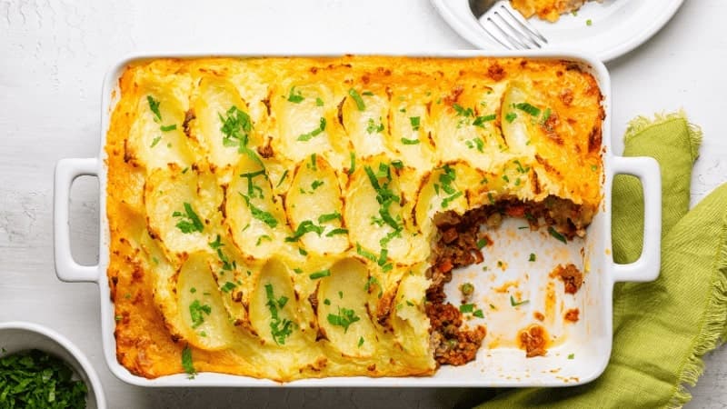 Un Hachi parmentier vegan avec le meilleur haché végétal