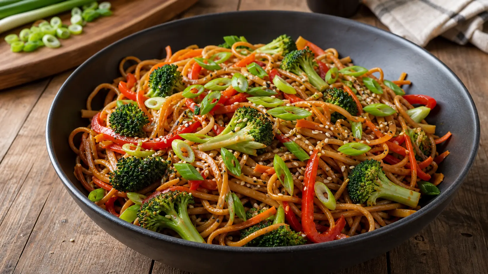 Nouilles sautées vegan : le wok ultra savoureux