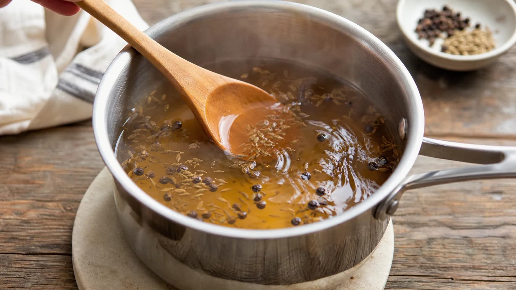 Saumure au vinaigre et épices