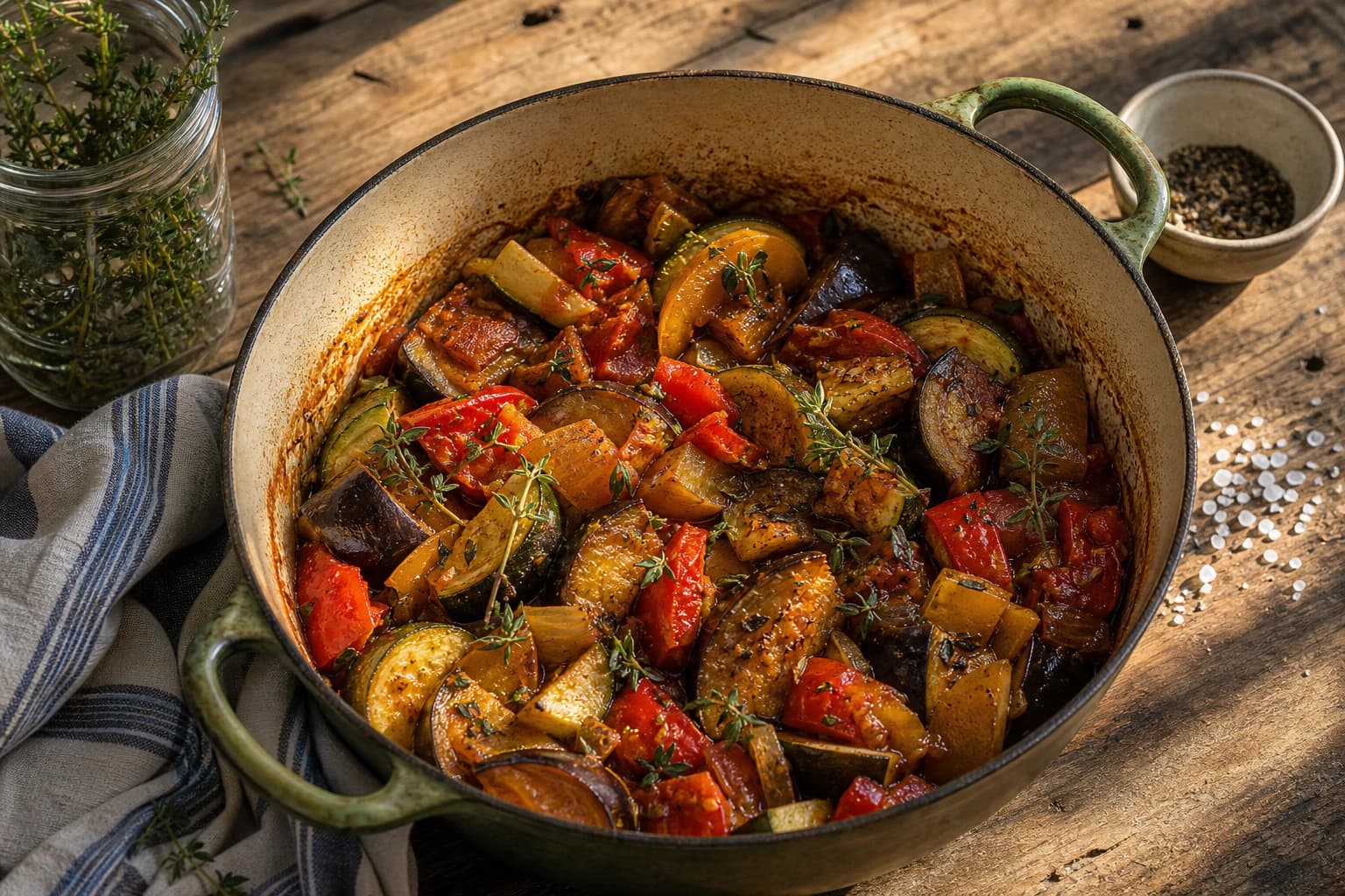 Ratatouille vegan : la vraie recette provençale fondante