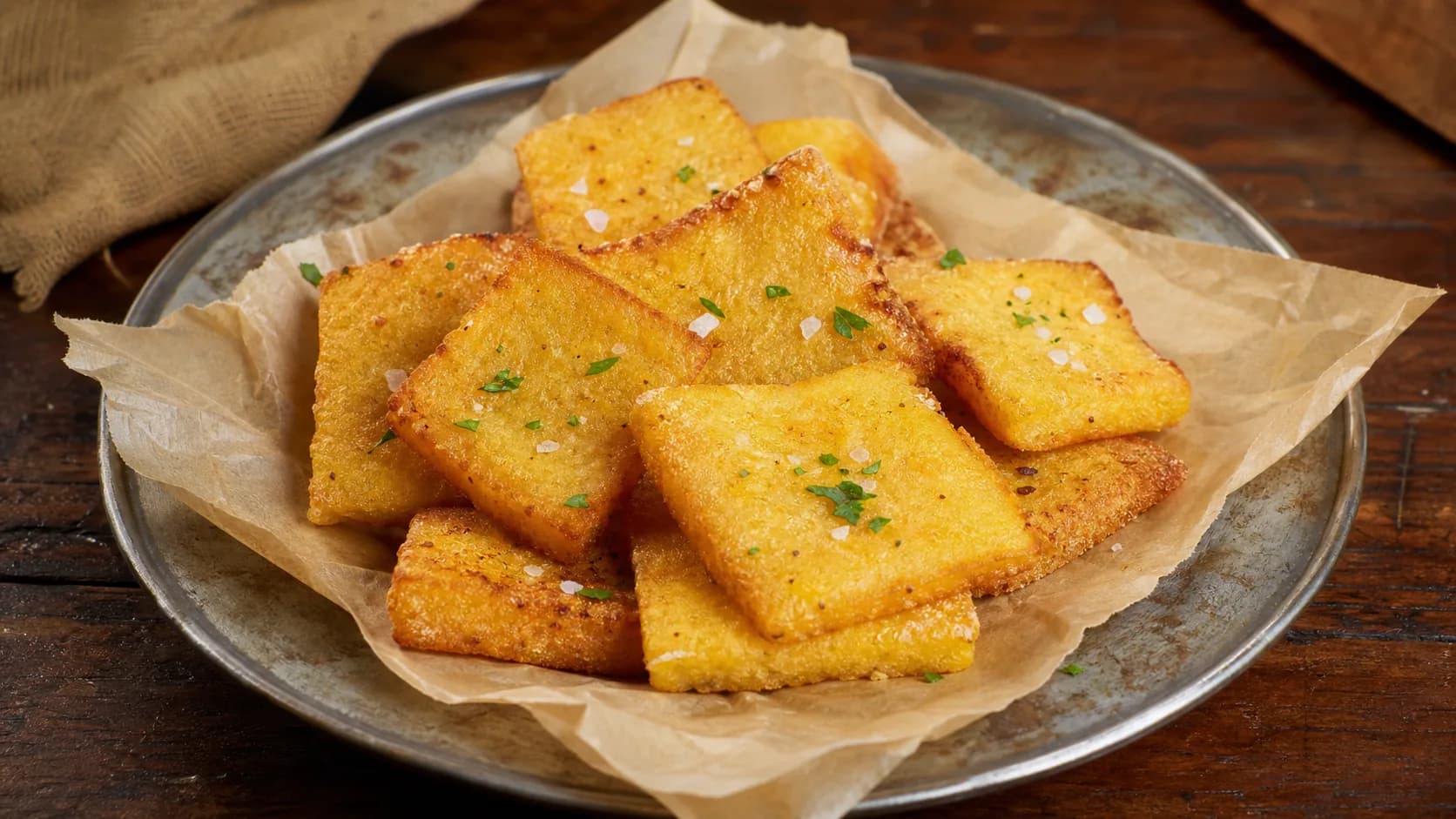 Sgagliozze : frites de polenta croustillantes