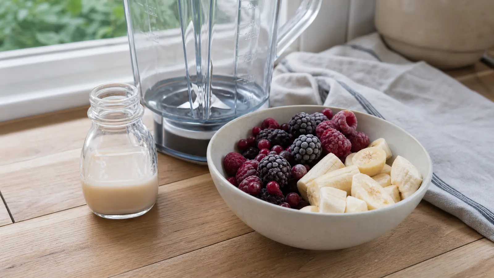 Congeler les fruits correctement pour la recette smoothie bowl vegan fruits granola