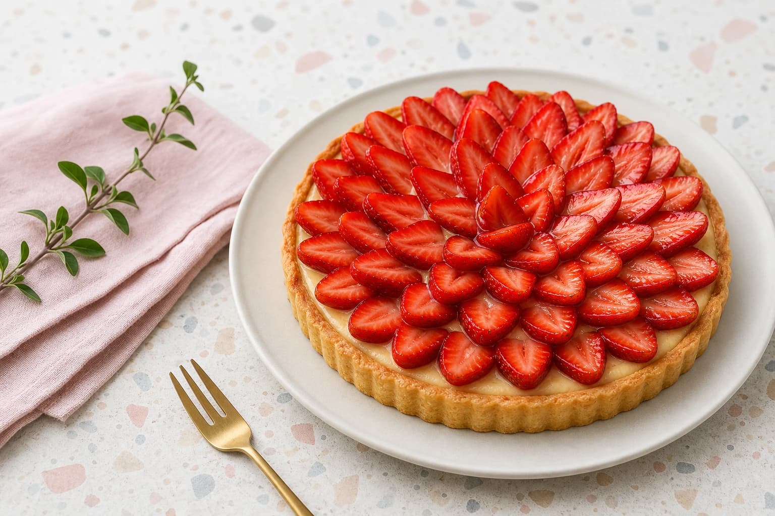 Tarte aux fraises vegan : crémeuse, fruitée et inratable