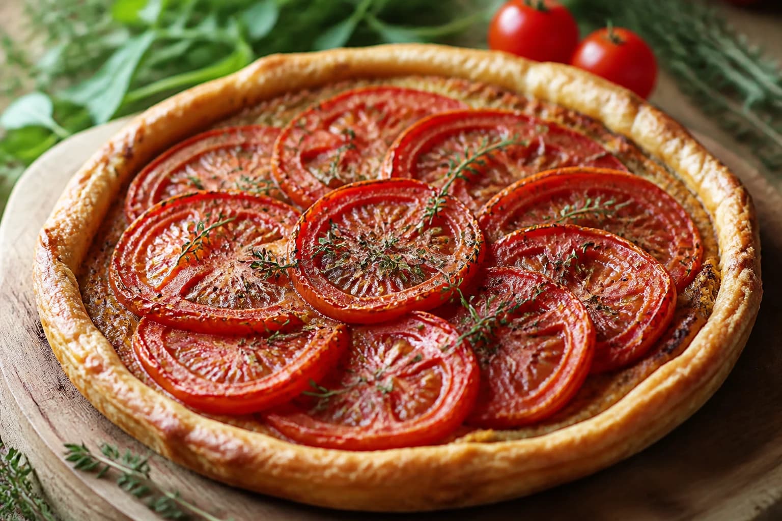 Tarte tomate moutarde vegan : ma recette facile et dorée