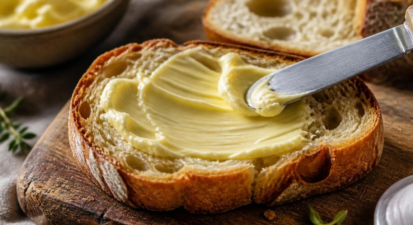 Tartine de margarine végétale