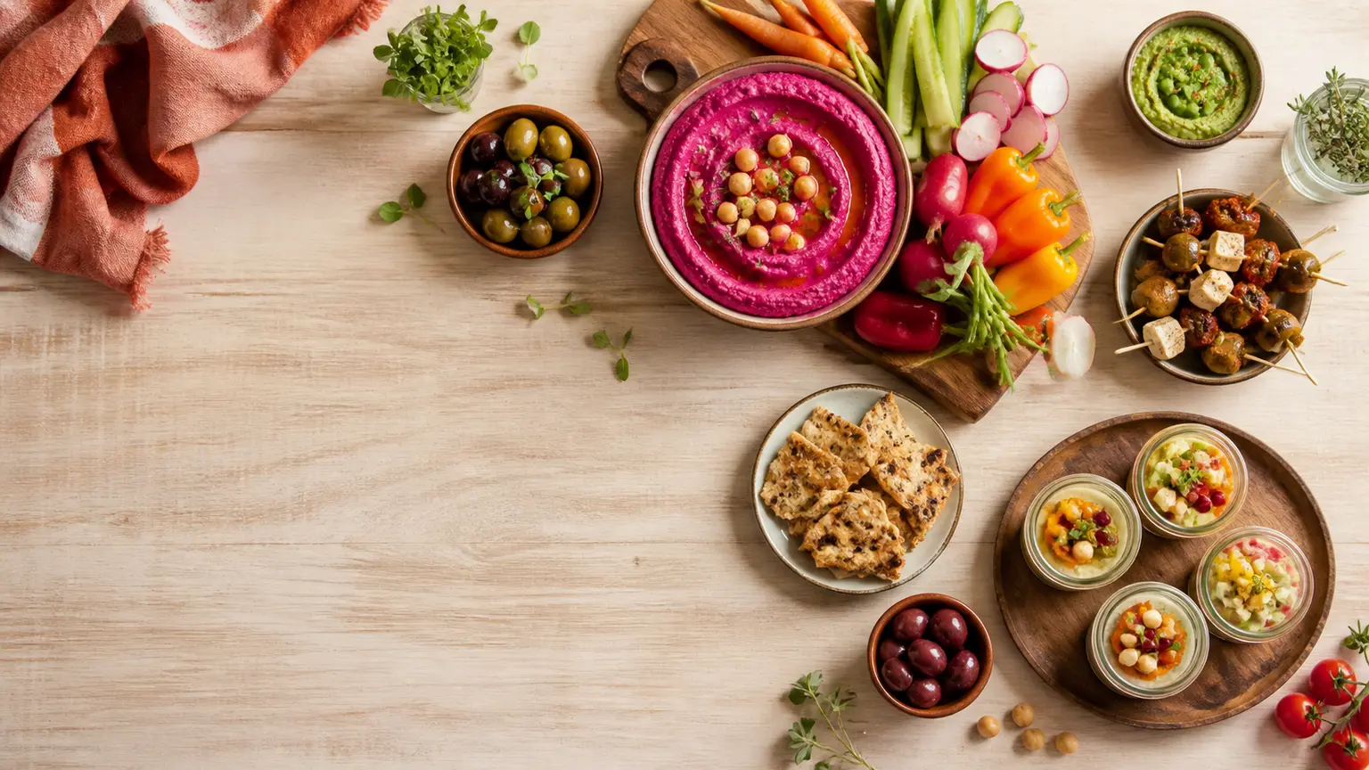 Apéro vegan tendance : idées faciles et gourmandes