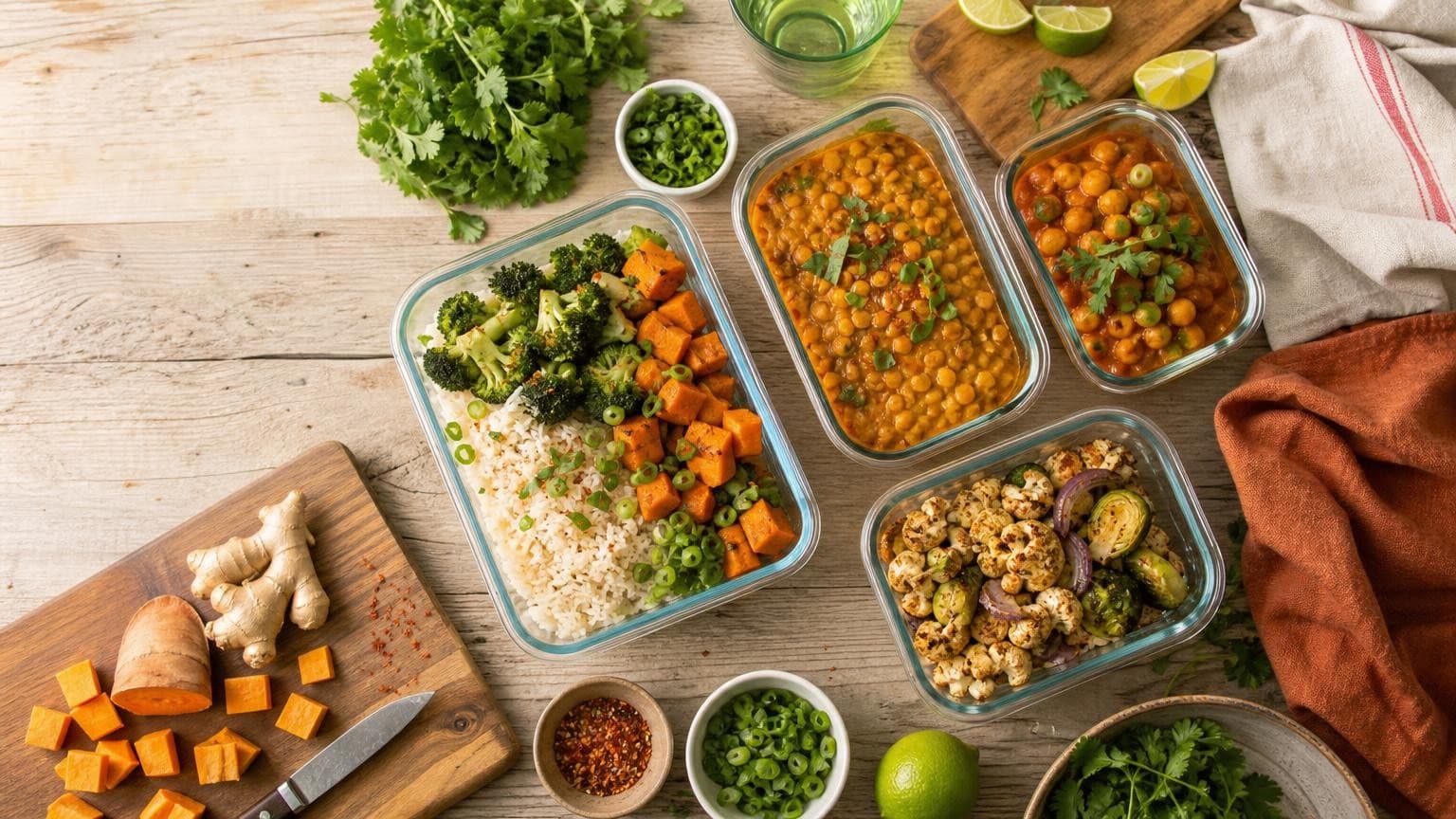 Batch cooking vegan débutant : le guide facile