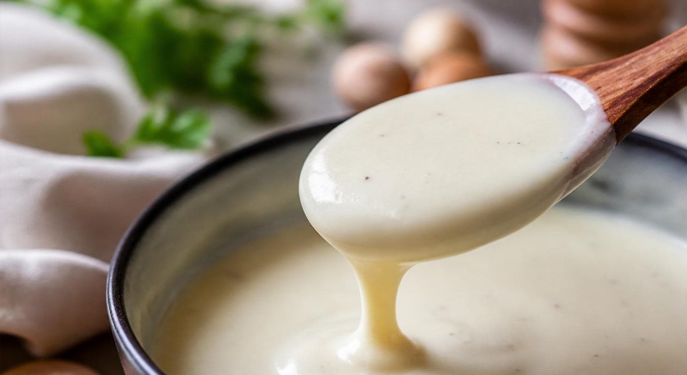 Béchamel végétale à la texture nappante idéale