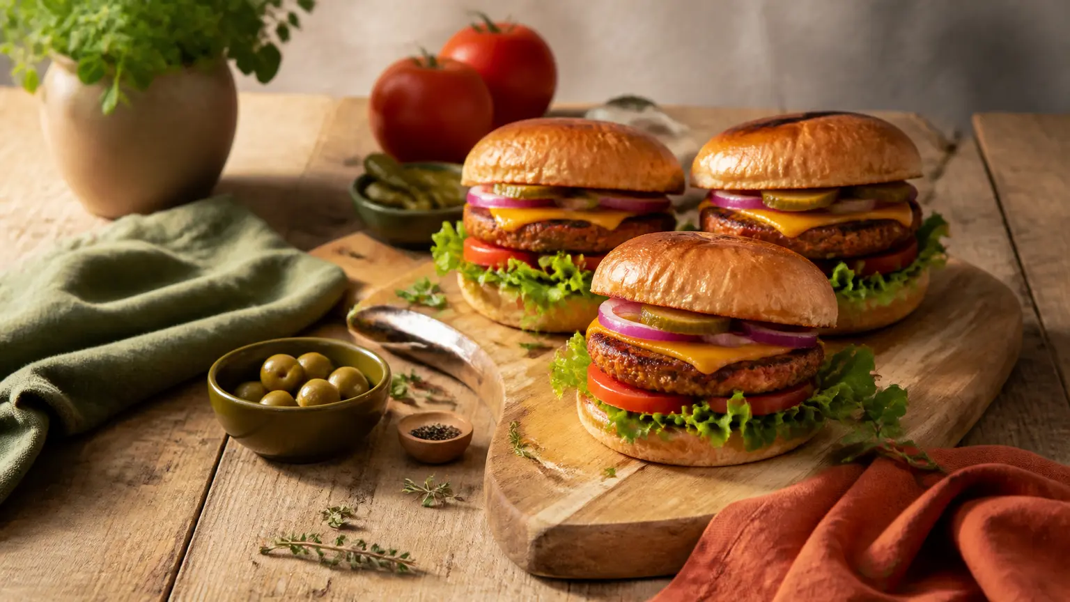 Comparatif de burgers végétaux en supermarché