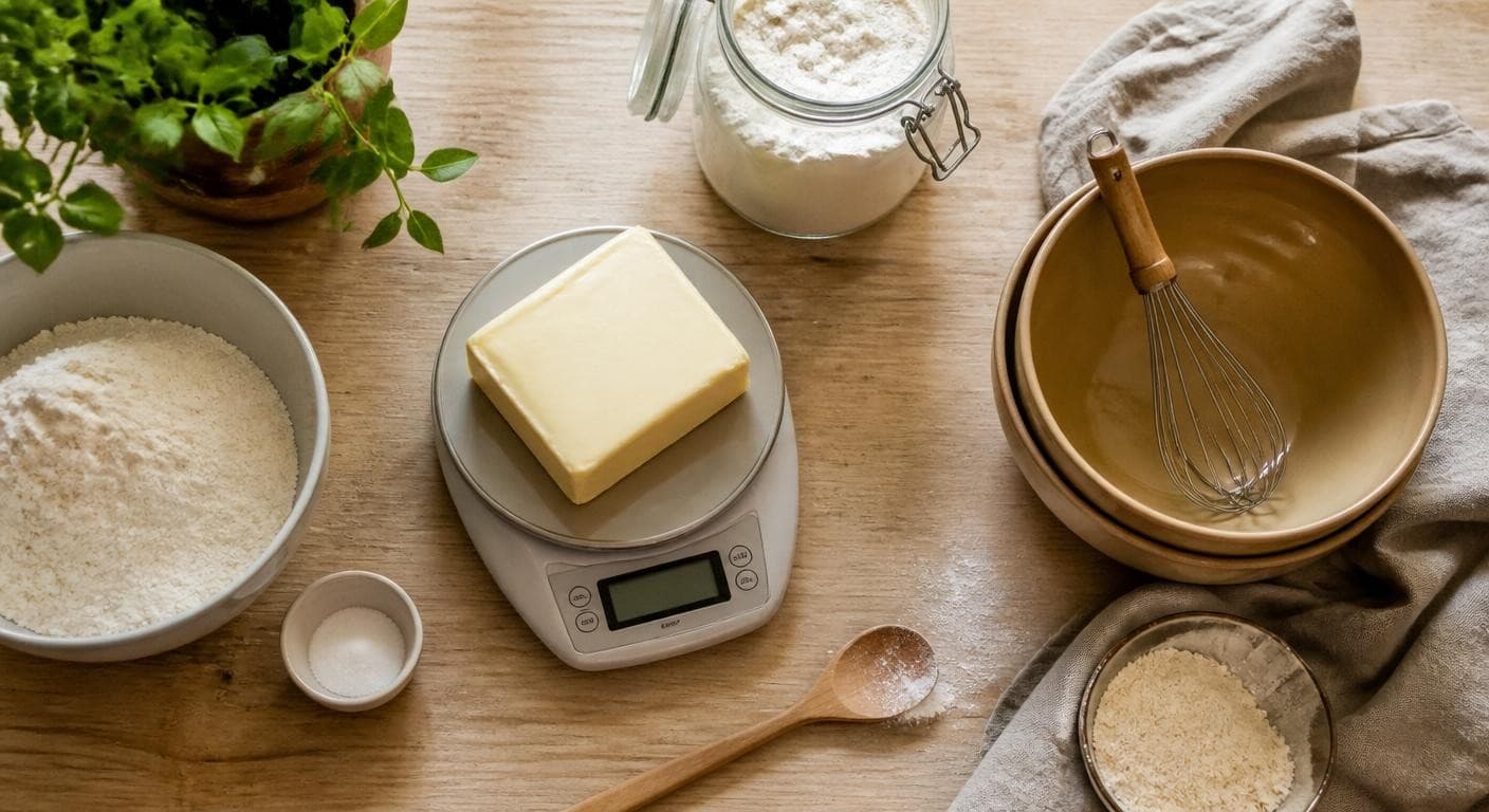 Pesée du beurre végétal pour une substitution réussie