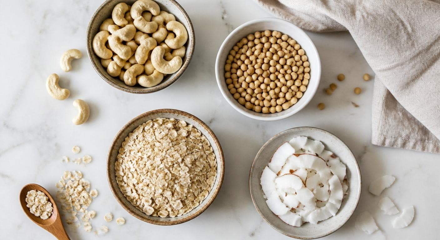 Ingrédients des principales crèmes végétales et leurs atouts nutritionnels