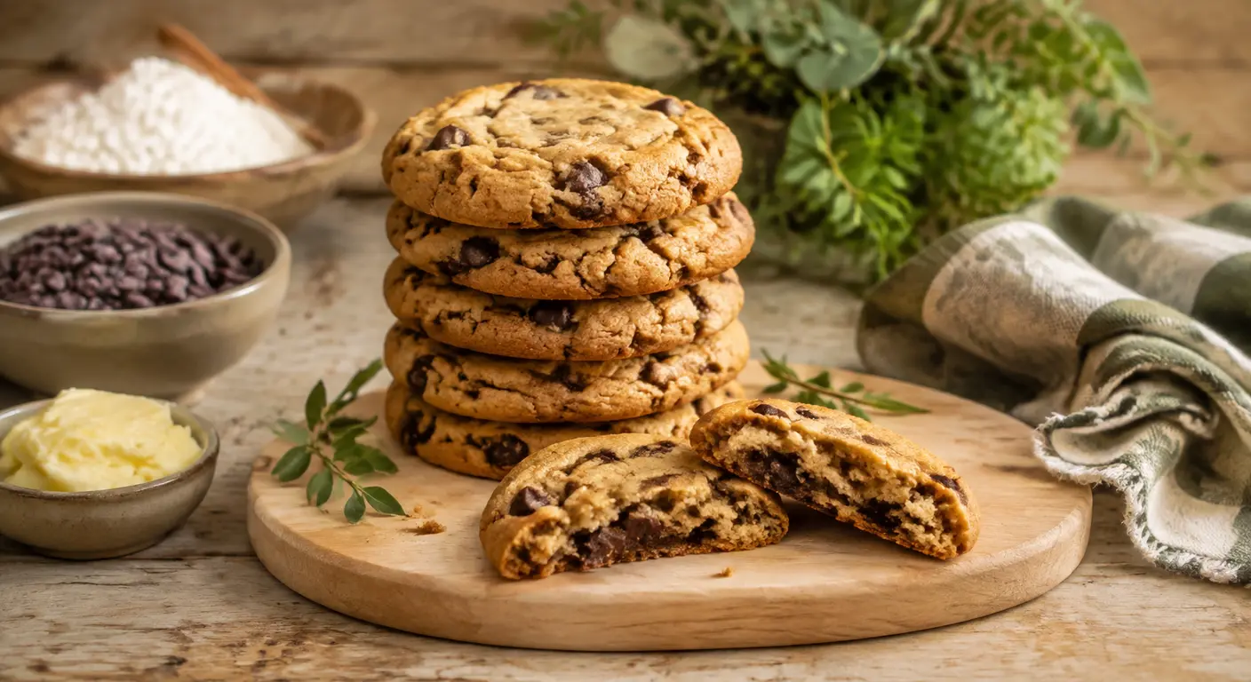 Cookies moelleux réalisés à la margarine végétale