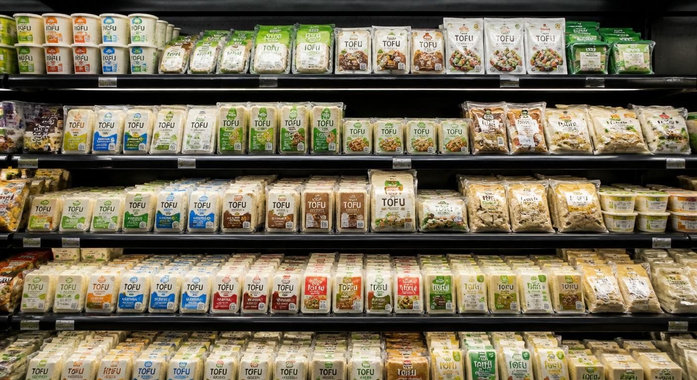Rayon tofu en magasin